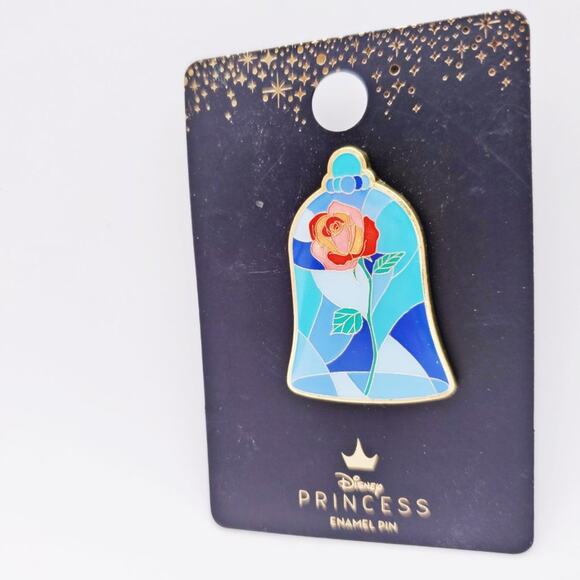 Disney X Loungefly Beauty and the Beast’s Belle Rose Pin - Picture 3 of 5